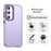 For Samsung Galaxy S23+ Case PC+TPU+PET Matte Anti-Drop Phone Back Cover - Purple - 4