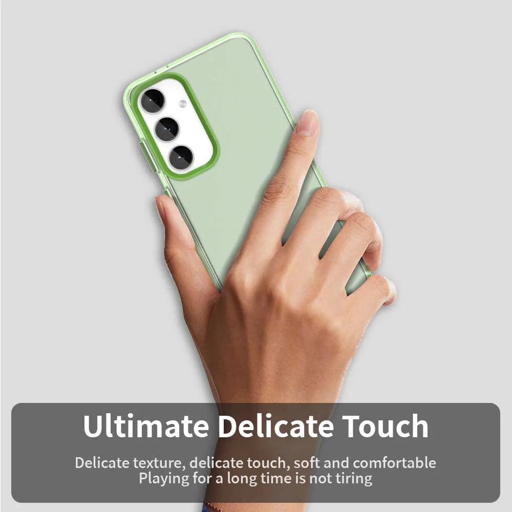 For Samsung Galaxy S25+ / S24+ Case PC+TPU+PET Matte Anti-Drop Phone Back Cover - Green - 5