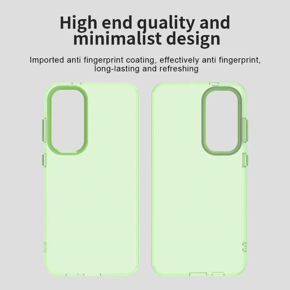 For Samsung Galaxy S25+ / S24+ Case PC+TPU+PET Matte Anti-Drop Phone Back Cover - Green - 6