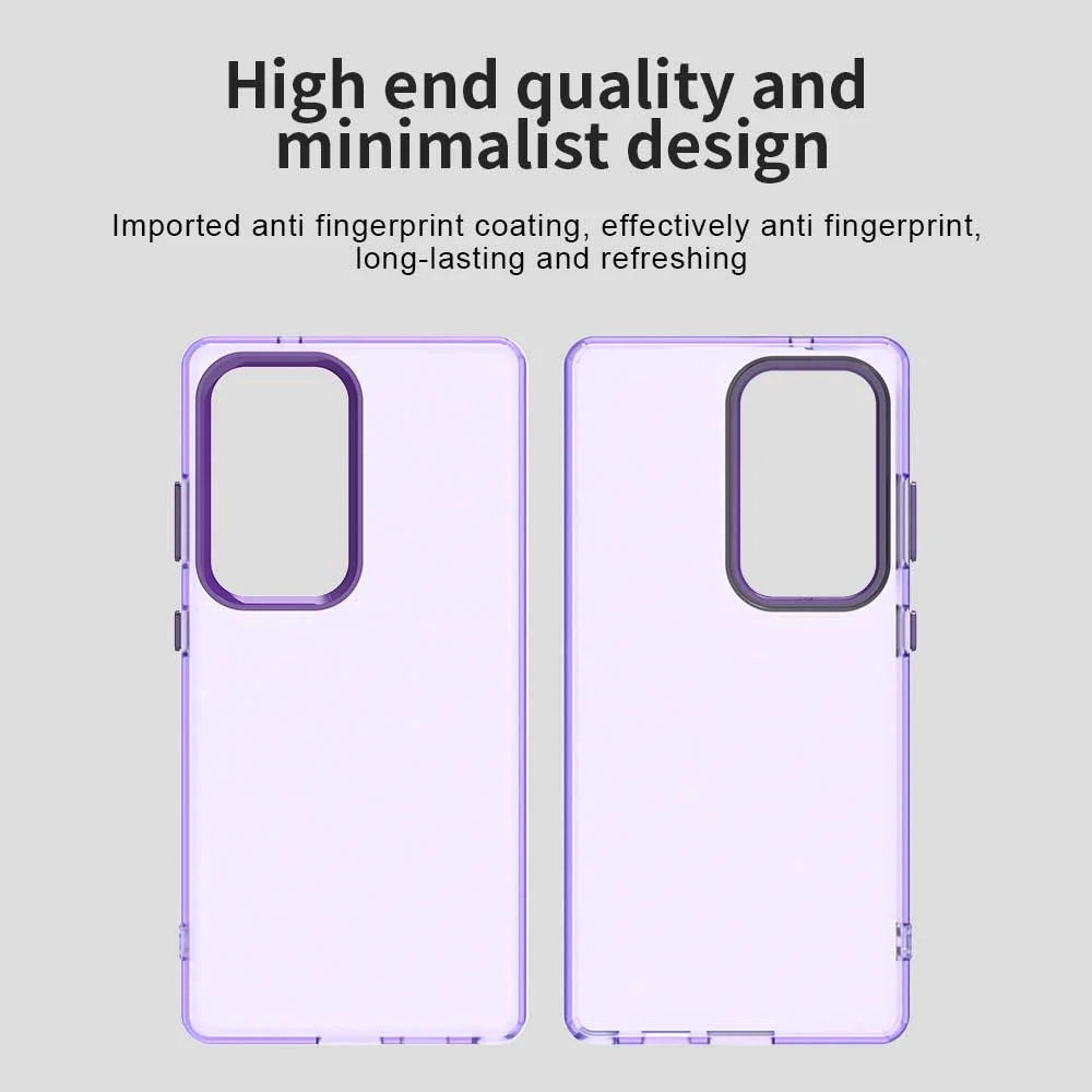 For Samsung Galaxy S25 Ultra Case PC+TPU+PET Matte Anti-Drop Phone Back Cover - Purple - 6