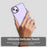 For iPhone 15 Case PC+TPU+PET Matte Anti-Drop Phone Back Cover - Purple - 5