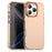 For iPhone 16 Pro Case PC+TPU+PET Matte Anti-Drop Phone Back Cover - Orange - 1