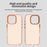 For iPhone 16 Pro Case PC+TPU+PET Matte Anti-Drop Phone Back Cover - Orange - 7