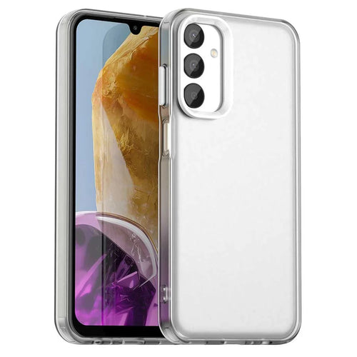 For Samsung Galaxy A05s 4G / M14 4G / F14 G4 Case PC+TPU+PET Matte Anti-Drop Phone Back Cover - White - 1