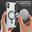 For Samsung Galaxy A06 4G Magnetic Case RFID Blocking Leather Phone Cover - Black - 4