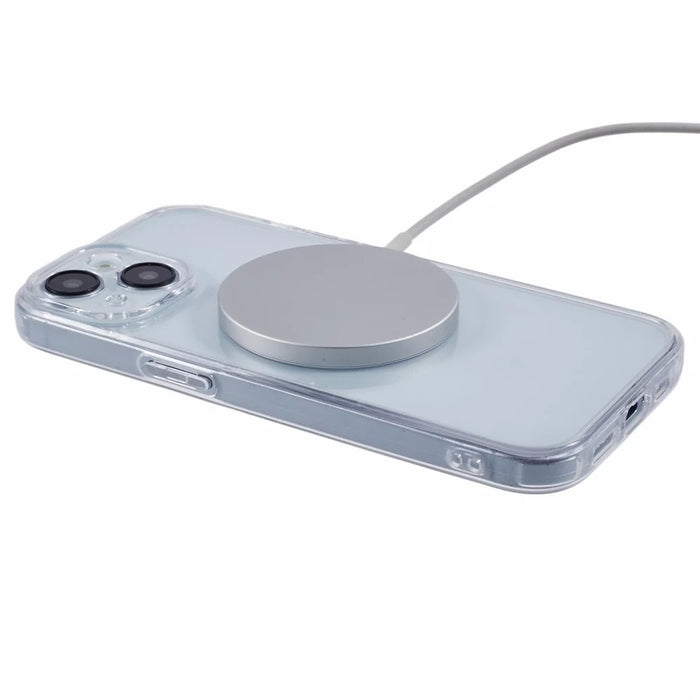 For iPhone 14 Case Compatible with MagSafe CD Vein TPU+Acrylic Phone Cover - Purple - 4