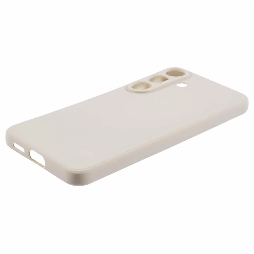 For Samsung Galaxy S25+ Case Precise Cut-Outs Straight Edge TPU Shockproof Phone Cover - White - 4
