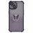 For iPhone 14 Case Butterfly Kickstand Glitter TPU Shockproof Phone Cover - Purple - 3