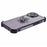 For iPhone 14 Case Butterfly Kickstand Glitter TPU Shockproof Phone Cover - Purple - 6