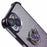 For iPhone 14 Case Butterfly Kickstand Glitter TPU Shockproof Phone Cover - Purple - 7