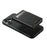 SUTENI H19 For iPhone 16 Magnetic Case Card Holder Kickstand Litchi Texture Leather Back Cover - Black - 5
