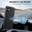 SUTENI H19 For iPhone 16 Magnetic Case Card Holder Kickstand Litchi Texture Leather Back Cover - Black - 6
