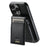 SUTENI H19 For iPhone 16 Pro Max Magnetic Case Carbon Fiber Texture Leather Back Cover with Card Bag - 1