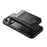 SUTENI H19 For iPhone 16 Pro Max Magnetic Case Carbon Fiber Texture Leather Back Cover with Card Bag - 6