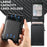 SUTENI H19 For iPhone 16 Plus Magnetic Case Carbon Fiber Texture Leather Back Cover with Card Bag - 7
