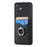For Samsung Galaxy S25+ Case Card Slots Ring Holder Kickstand Phone Cover - Black - 4