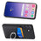 For Samsung Galaxy S25+ Case Card Slots Ring Holder Kickstand Phone Cover - Black - 6