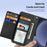 DUX DUCIS For Samsung Galaxy S25+ Case  Lawa Series Detachable Magnetic Cowhide Leather Cover Zipper Wallet - Black - 7
