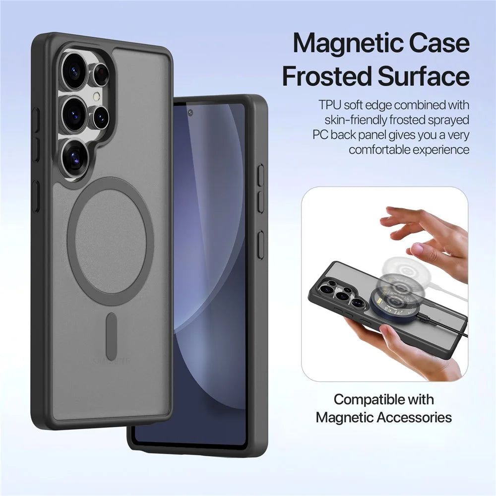 DUX DUCIS Lawa Series For Samsung Galaxy S25 Ultra Case Detachable Magnetic Cowhide Leather Cover Zipper Wallet - Black - 6