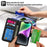 For iPhone 14 Cross Texture Wallet Stand Leather Protective Cover Detachable TPU Back Case - Black - 7