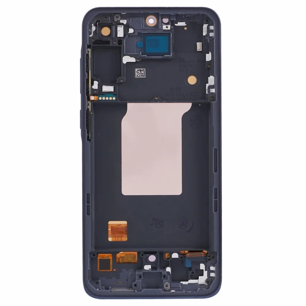 For Samsung Galaxy A55 5G A556 Grade C OLED Screen and Digitizer Assembly + Frame (Without Logo) - Dark Blue - 2