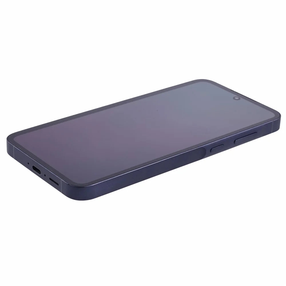 For Samsung Galaxy A55 5G A556 Grade C OLED Screen and Digitizer Assembly + Frame (Without Logo) - Dark Blue - 5
