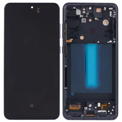 For Samsung Galaxy S21 FE 5G G990 Grade C OLED Screen and Digitizer Assembly + Frame (Without Logo) - Graphite - 1