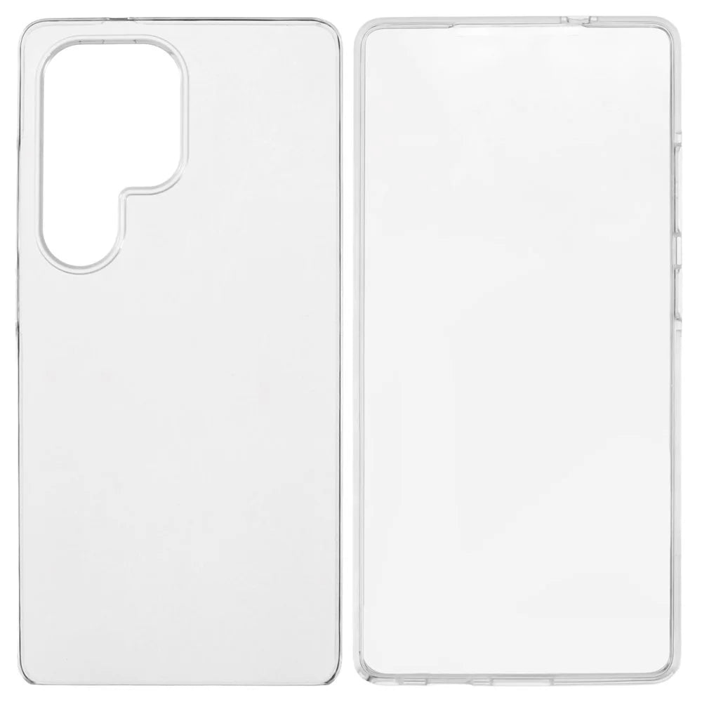 For Samsung Galaxy S25 Ultra Case TPU Frame Clear Acrylic Back Phone Cover with PET Film - 2