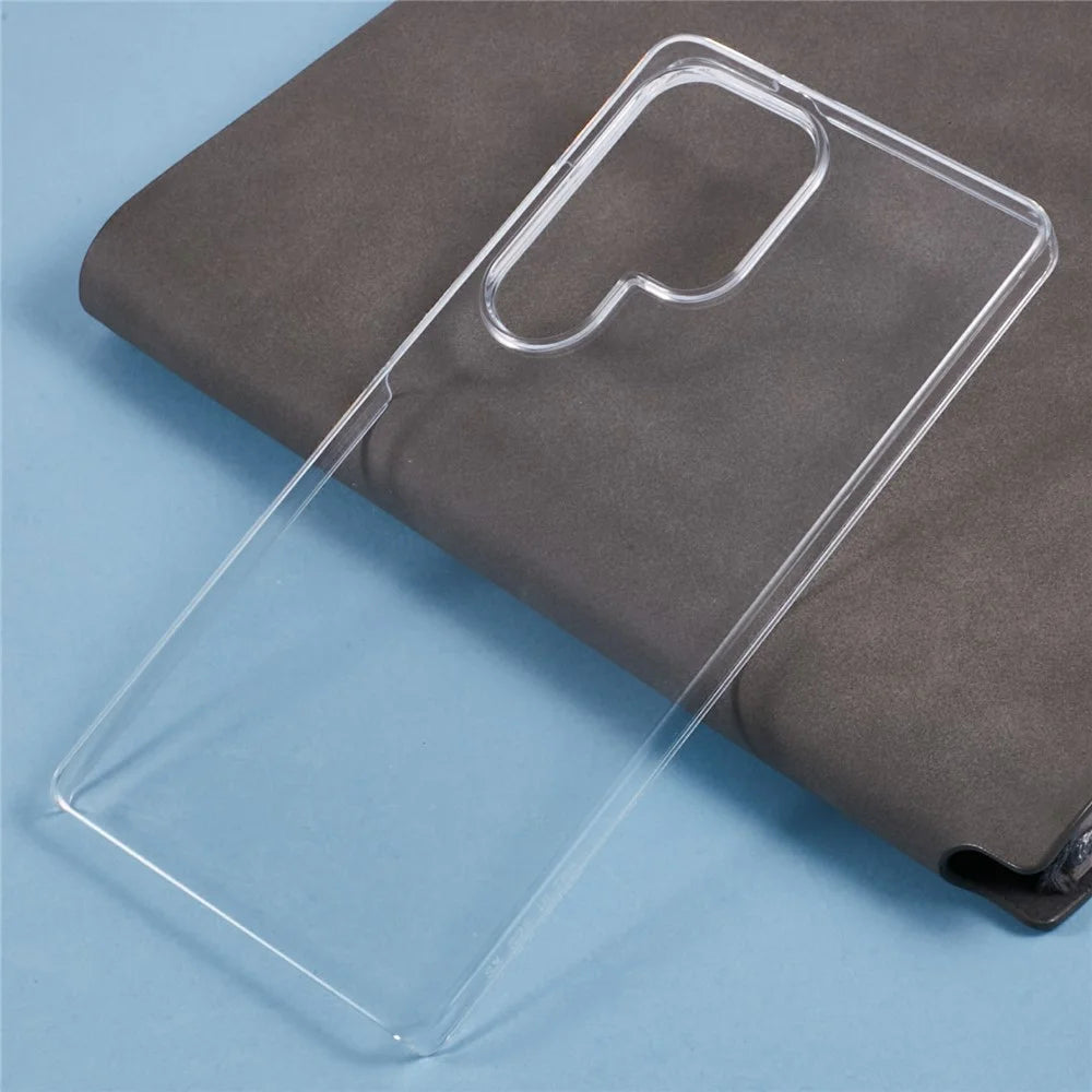 For Samsung Galaxy S25 Ultra Case TPU Frame Clear Acrylic Back Phone Cover with PET Film - 4