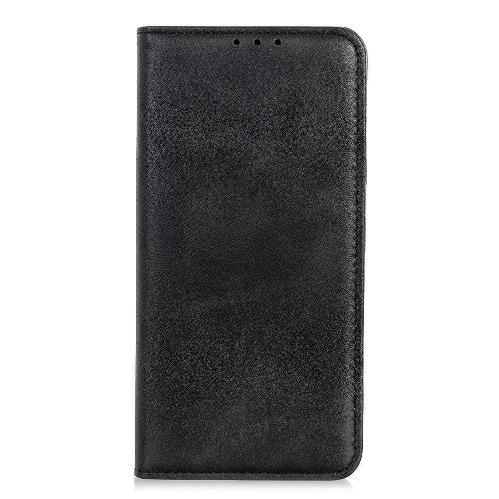 For OnePlus 13 Case Split Leather Flip Wallet Phone Cover - Black - 6