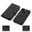 For iPhone 14 Plus Detachable TPU Back Case Cross Texture Wallet Stand PU Leather Shockproof Cover - Black - 5