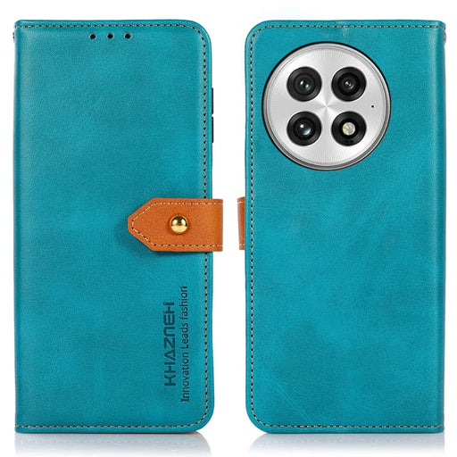 KHAZNEH For OnePlus 13 Wallet Phone Case Stand Leather Flip Cover - Blue - 1