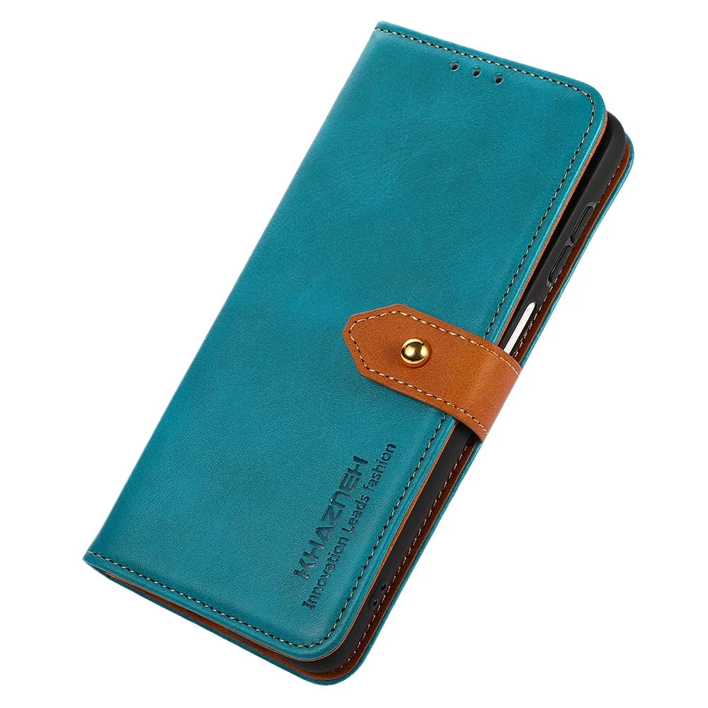 KHAZNEH For OnePlus 13 Wallet Phone Case Stand Leather Flip Cover - Blue - 4
