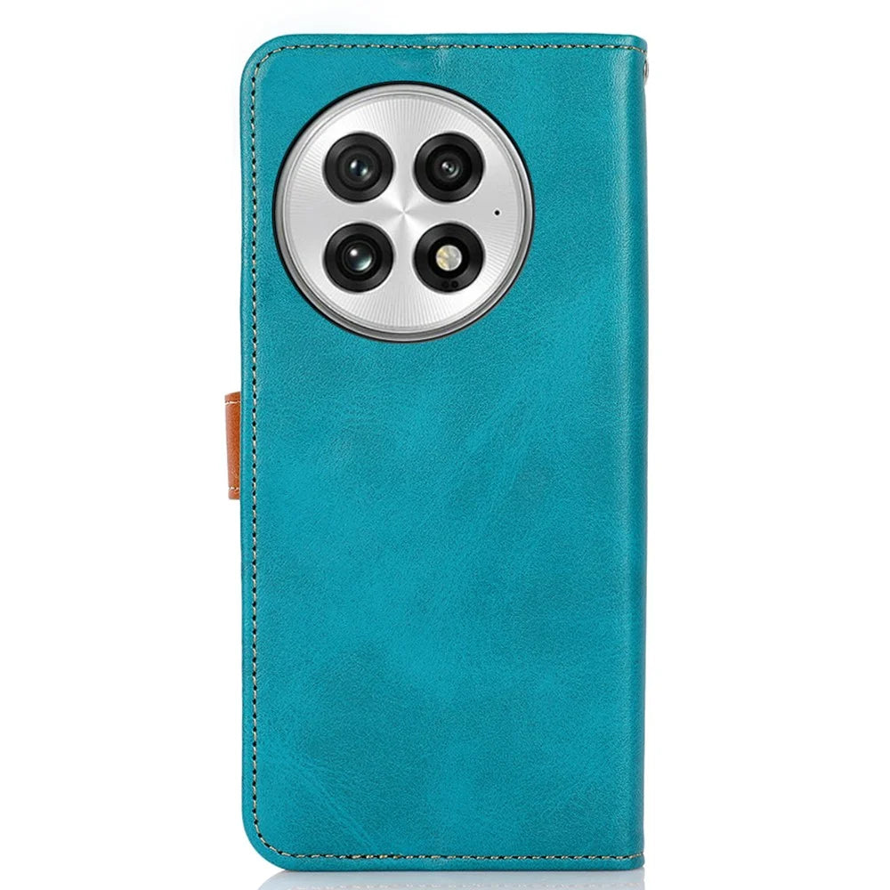 KHAZNEH For OnePlus 13 Wallet Phone Case Stand Leather Flip Cover - Blue - 7