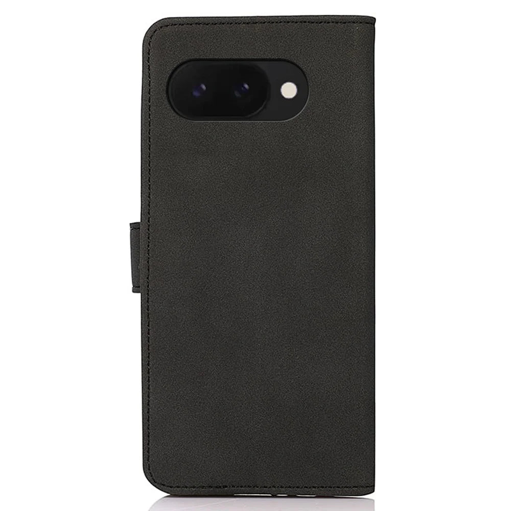 KHAZNEH For Google Pixel 9a Stand Case PU Leather Wallet Phone Cover - Black - 7