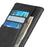 For Samsung Galaxy A36 5G Stand Wallet Case Cowhide Texture Leather Phone Cover - Black - 5