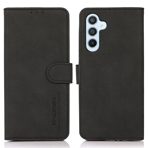 KHAZNEH For Samsung Galaxy A36 5G Stand Case PU Leather Wallet Phone Cover - Black - 1