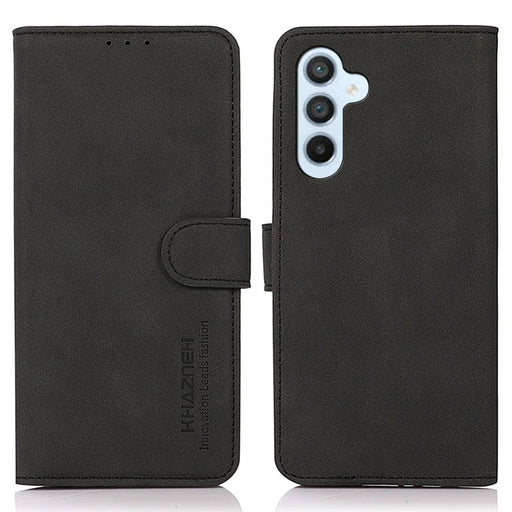 KHAZNEH For Samsung Galaxy A36 5G Stand Case PU Leather Wallet Phone Cover - Black - 1