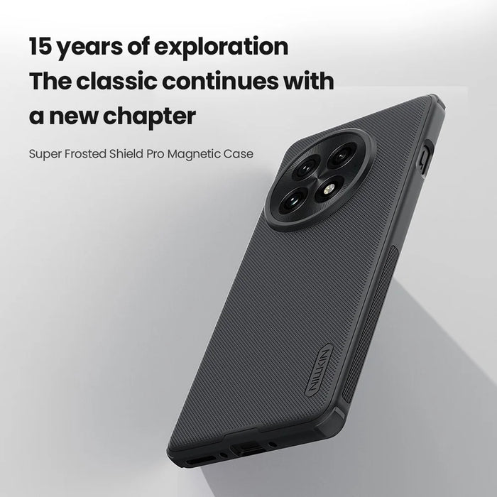 NILLKIN Frosted Shield Pro for OnePlus 13 Magnetic Case PC+TPU Phone Cover - Black - 5