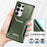 For Samsung Galaxy S25 Ultra Case Camshield TPU+PC Phone Cover Non-Slip Side Edge - Green - 4