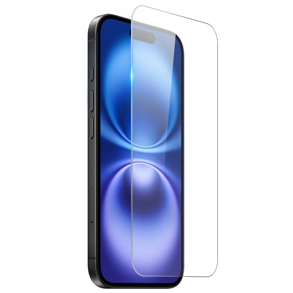 NORTHJO for iPhone 16 TPU Clear Phone Case with Tempered Glass Screen Protector and Lens Film - 3