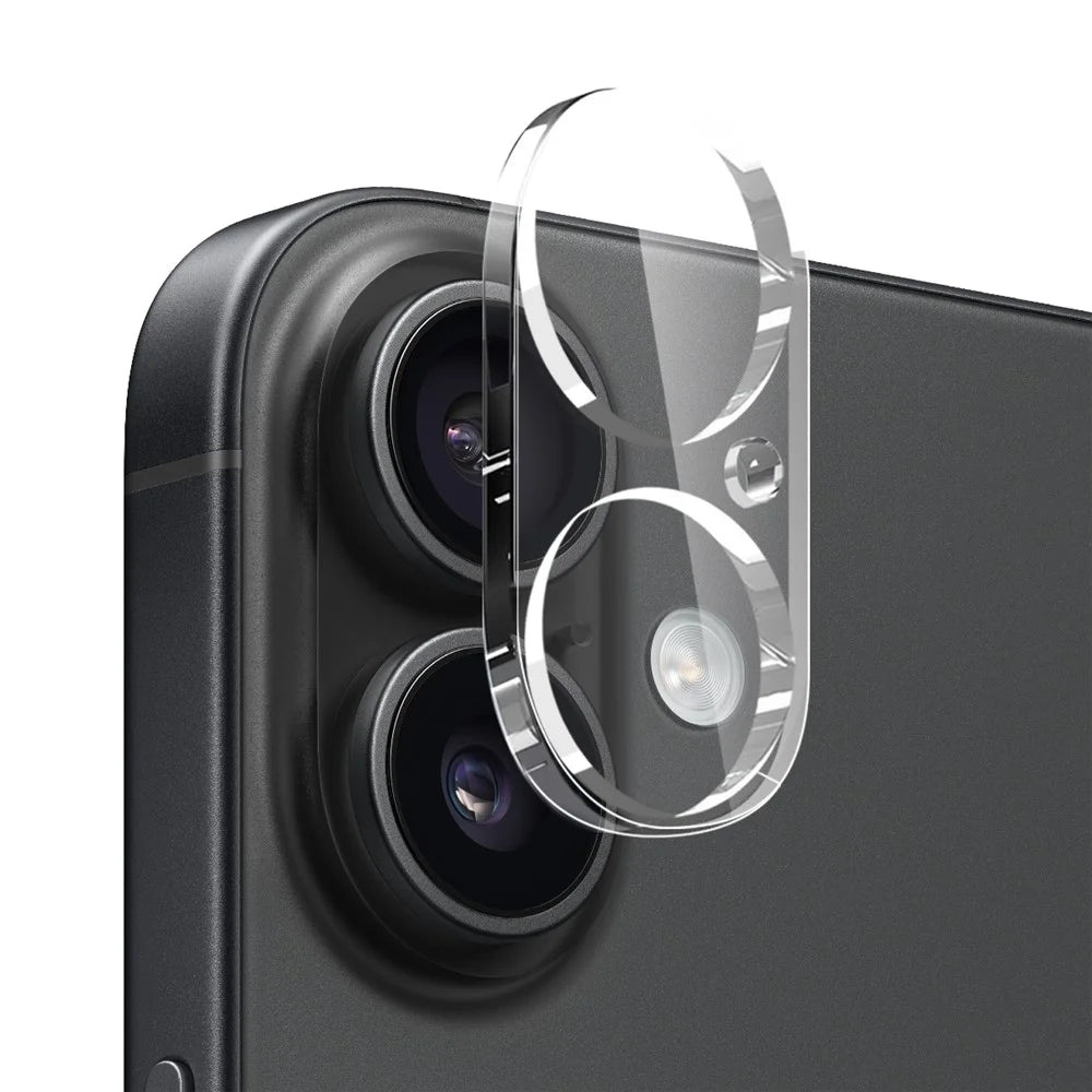 NORTHJO for iPhone 16 TPU Clear Phone Case with Tempered Glass Screen Protector and Lens Film - 4