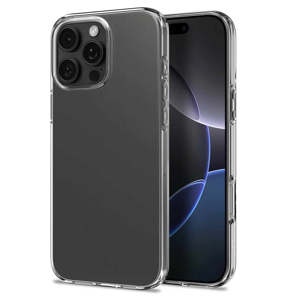 NORTHJO for iPhone 16 Pro Max TPU Clear Phone Case with Tempered Glass Screen Protector and Lens Film - 3