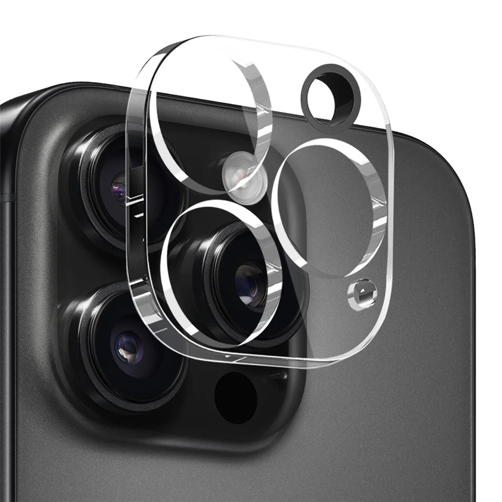 NORTHJO for iPhone 16 Pro Max TPU Clear Phone Case with Tempered Glass Screen Protector and Lens Film - 4
