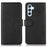 For Samsung Galaxy A36 5G Case Cowhide Texture Leather Wallet Phone Cover with Stand - Black - 1