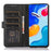 For Samsung Galaxy A36 5G Case Cowhide Texture Leather Wallet Phone Cover with Stand - Black - 2