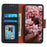 For Samsung Galaxy A36 5G Case Nappa Texture Split Leather Wallet Phone Cover - Black - 2