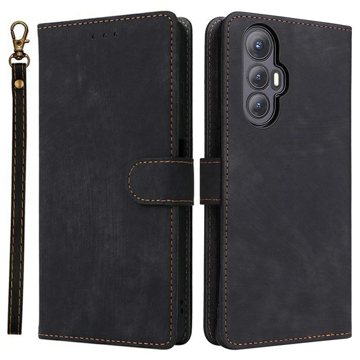 For Cubot Max 5 Wallet Case RFID Blocking PU Leather Cover Stand View - Black - 1