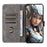 For Cubot Max 5 Wallet Case RFID Blocking PU Leather Cover Stand View - Black - 2