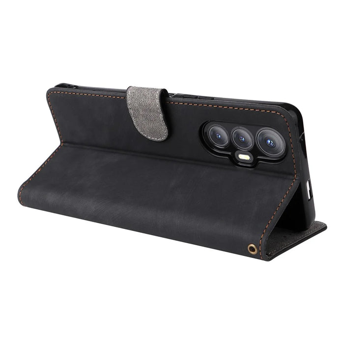 For Cubot Max 5 Wallet Case RFID Blocking PU Leather Cover Stand View - Black - 5